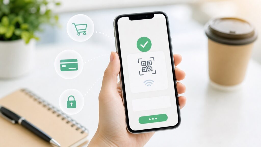 スマホで気軽にキャッシュレス決済できることを表すアイキャッチ画像